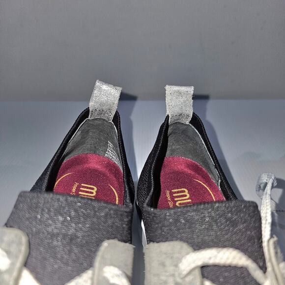 NEW Munro Sandi Sneaker Womens 8.5 NARROW Black Knit Cloud Gray Slip On Casual - Picture 7 of 11